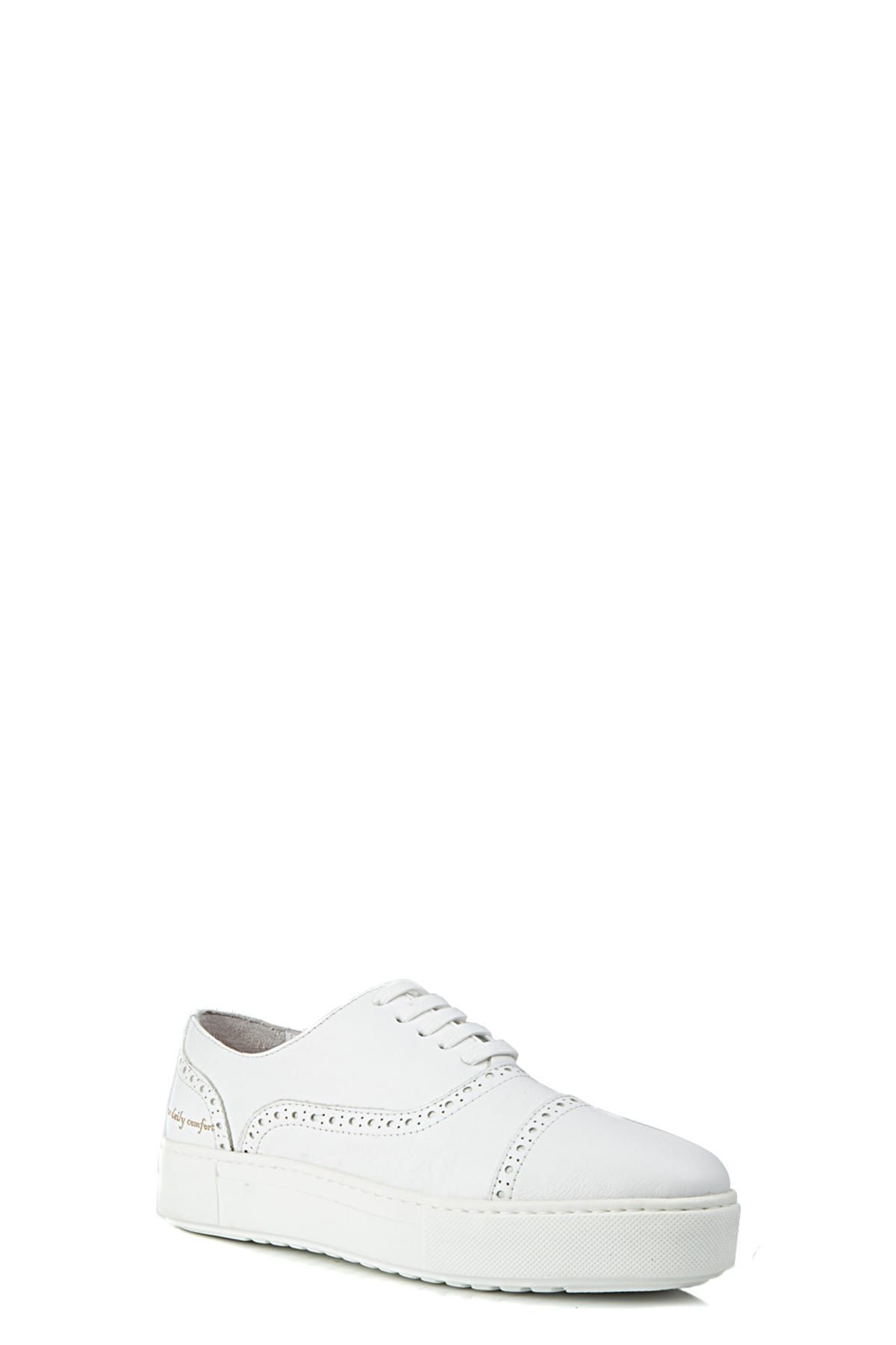 D'S Damat Erkek Deri Beyaz Klasik Ayakkabı - 0Hc093129005_801