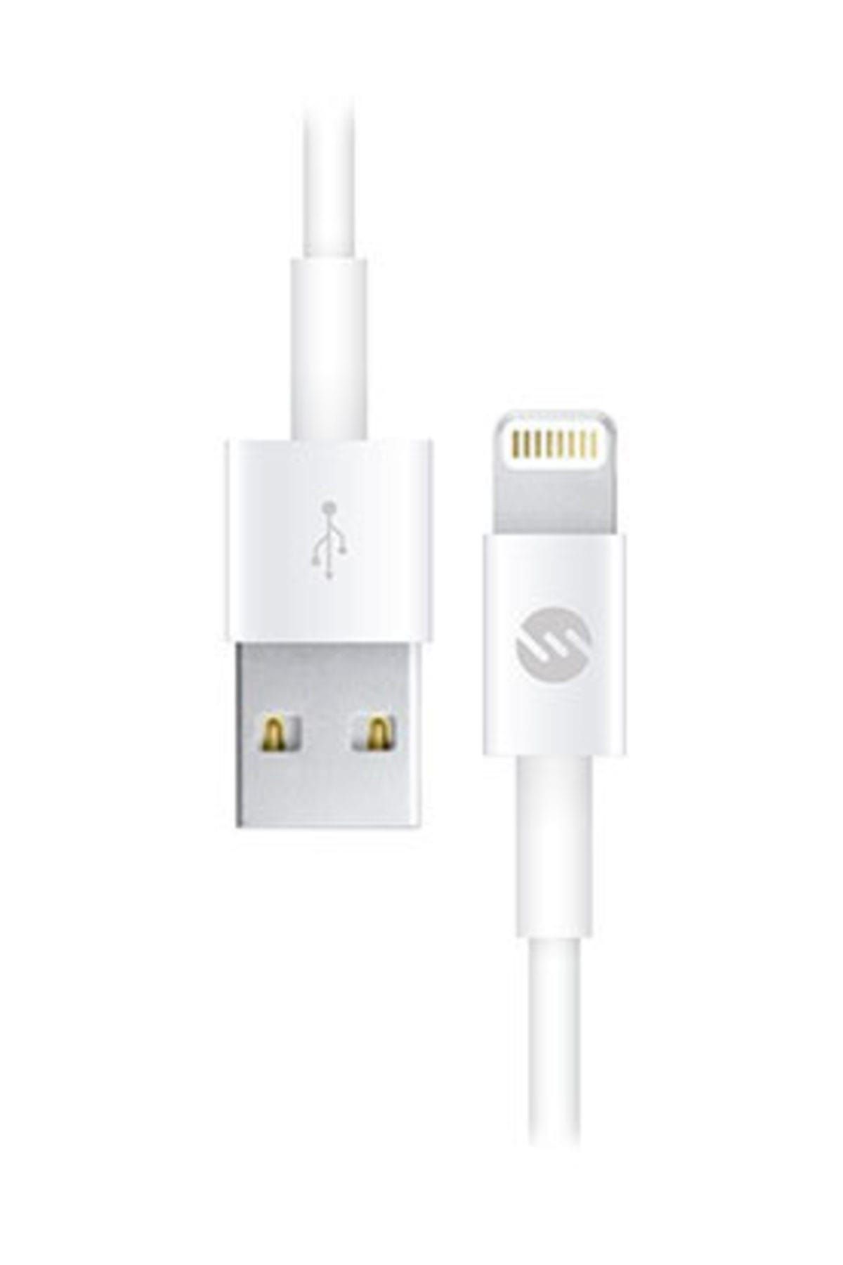S-Link 2A iPhone Lightning Usb Data Şarj Kablosu Beyaz