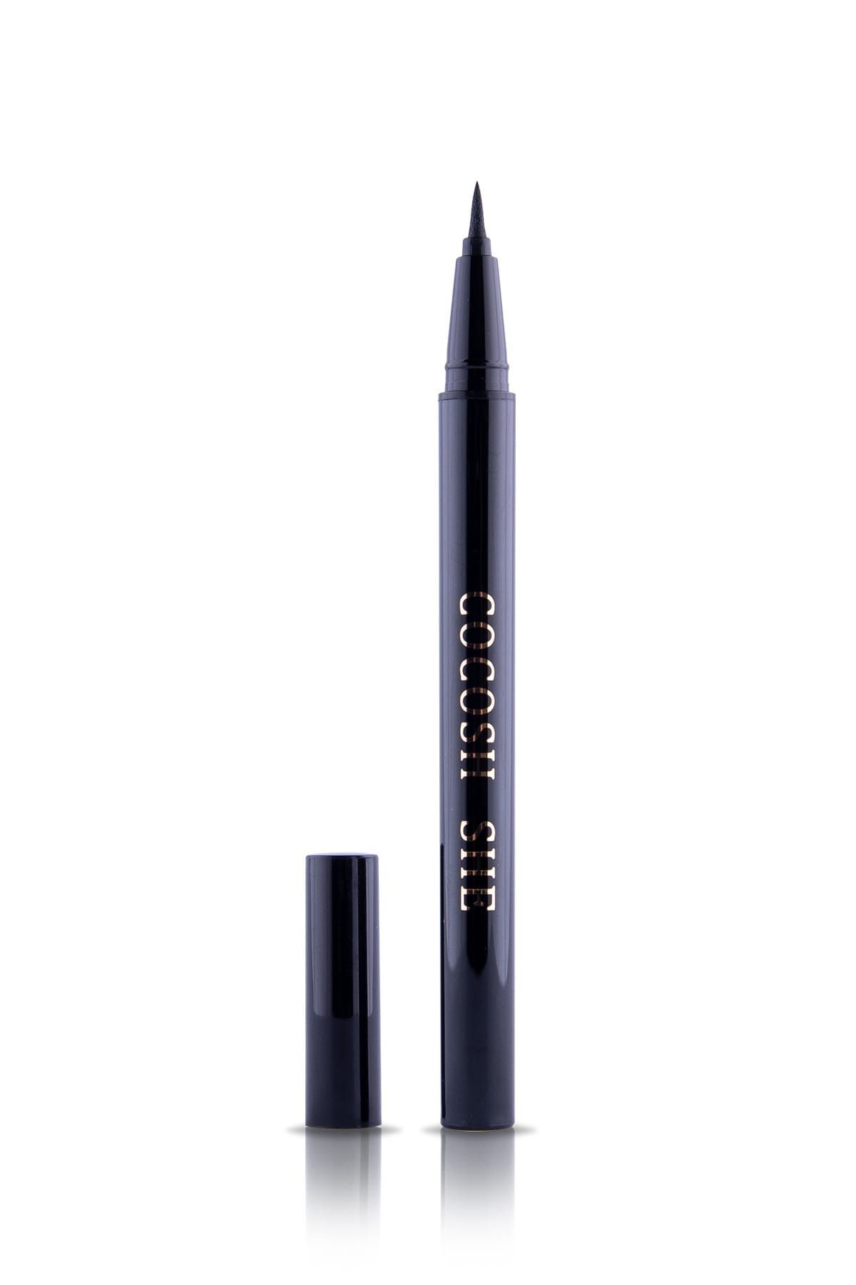 Cocosh She Suya Dayanıklı Siyah Eyeliner - Super Slim Waterproof Eyeliner Pen 8681569722330