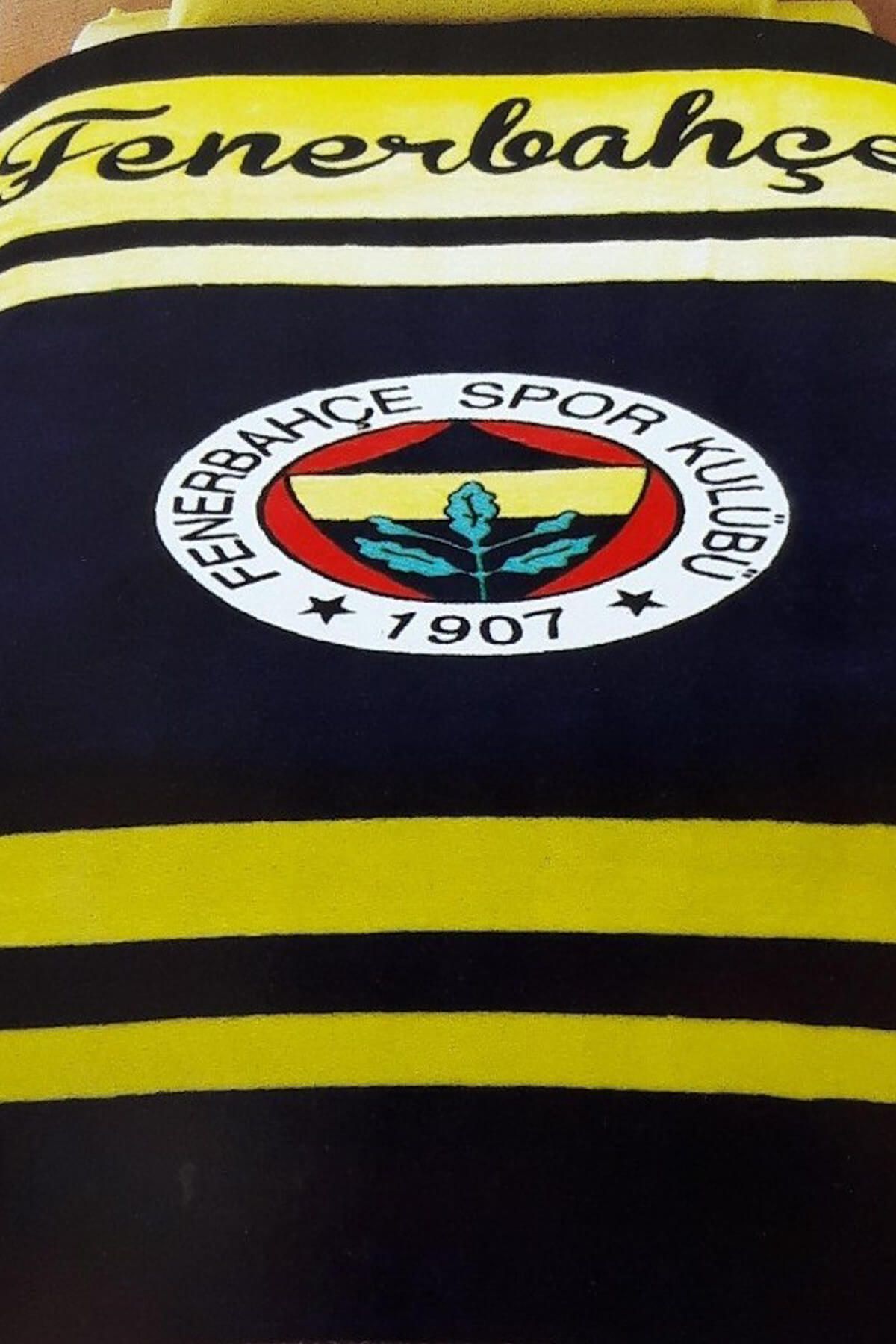 Taç Lisanslı Fenerbahçe Logo Tek Kişilik Battaniye