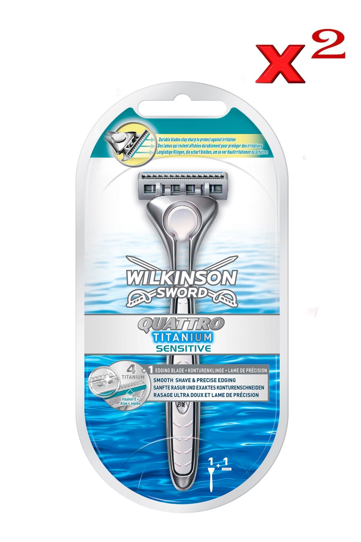 Wilkinson Quattro Titanium Sistem Tıraş Bıçağı 2 Adet