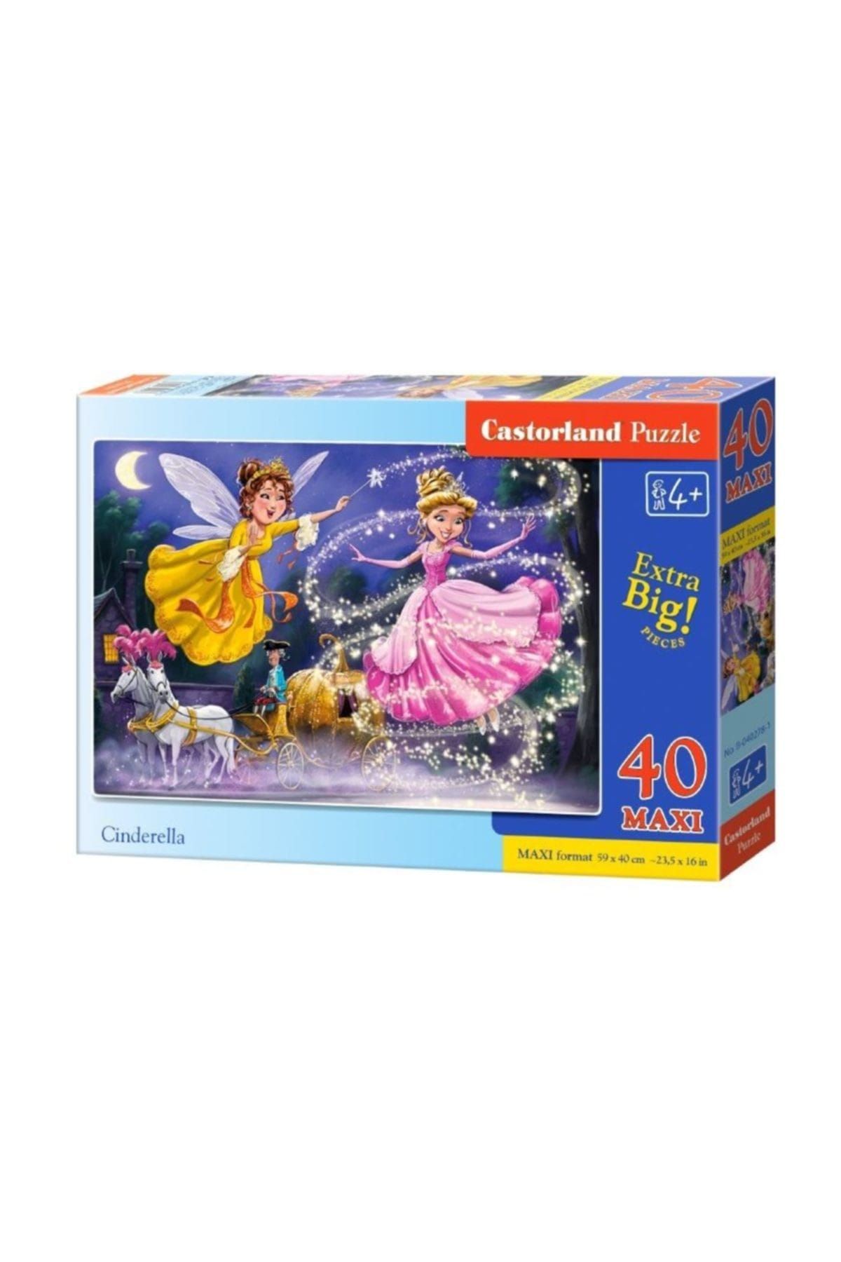 Castorland 40 Parça Cinderella Büyük Boy Maxi Çocuk Puzzle /