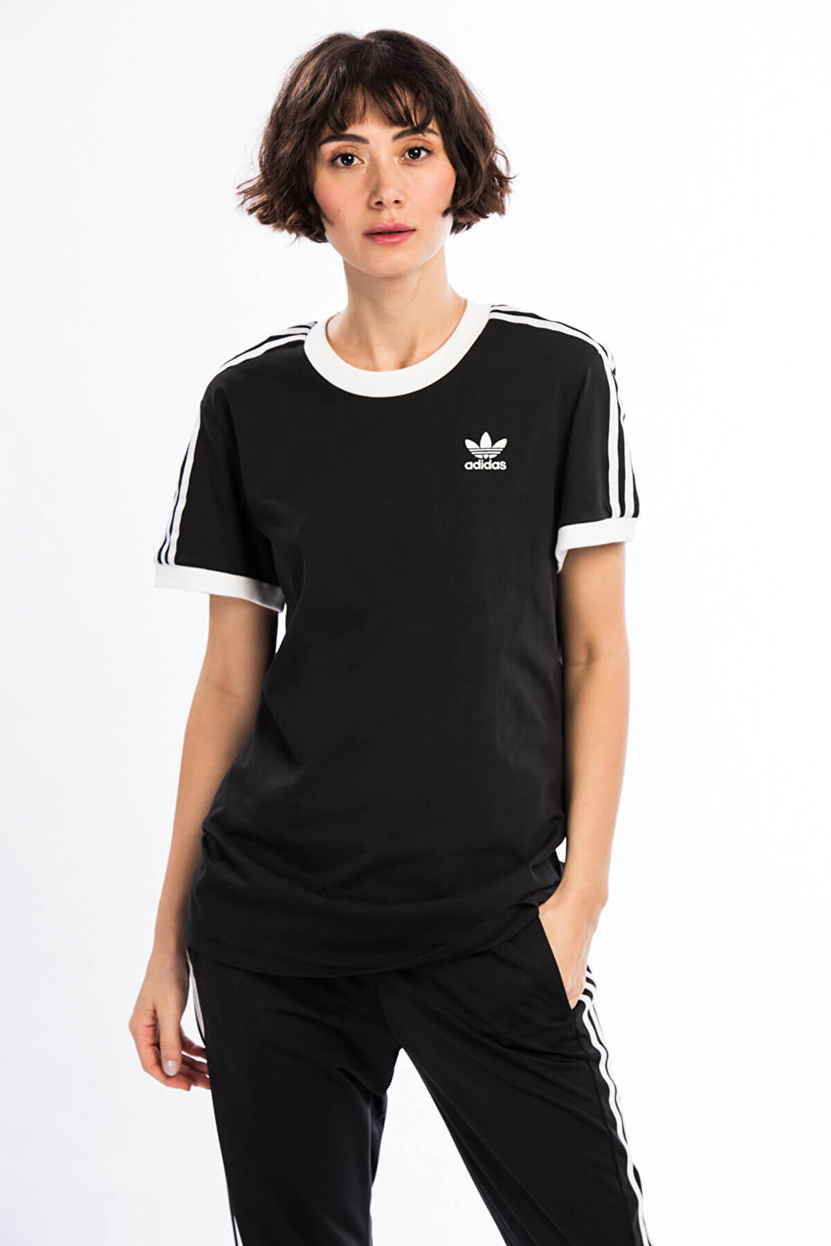 adidas Kadın Originals T-shirt - 3 Stripes Tee - CY4751