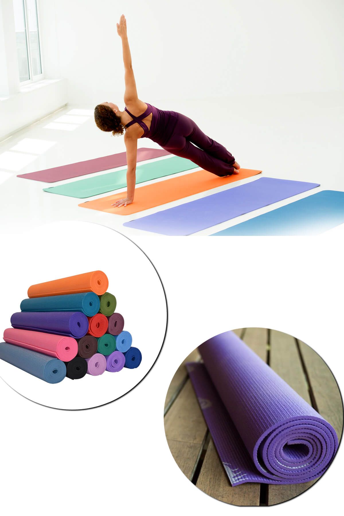 HAYATINIZI KOLAYLAŞTIRIN Yoga Mat Fitness ve Pilates Minderi Asorti KSS.03230.00