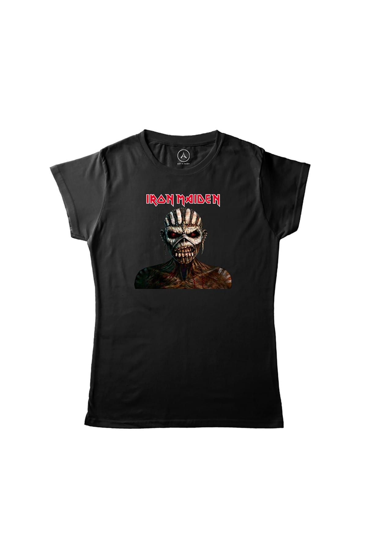 Art T-Shirt Kadın Siyah Iron Maıden The Book Of Souls T-Shirt