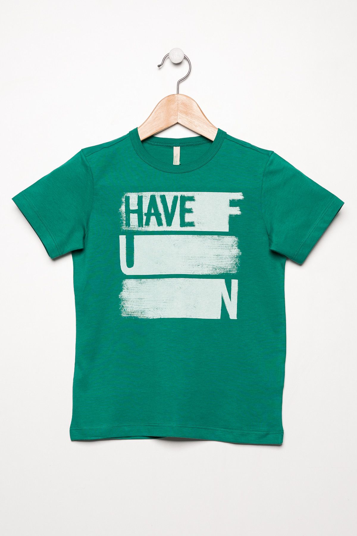 0-12 Benetton Yeşil Erkek Çocuk T-Shirt 321713096C132M