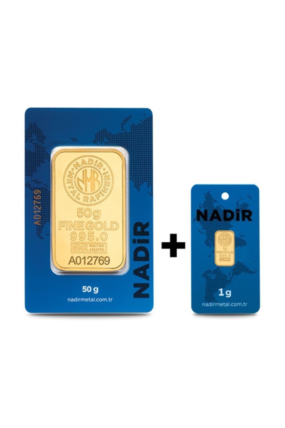 Nadir Gold 50 gr + 1 gr Külçe Gram Altın