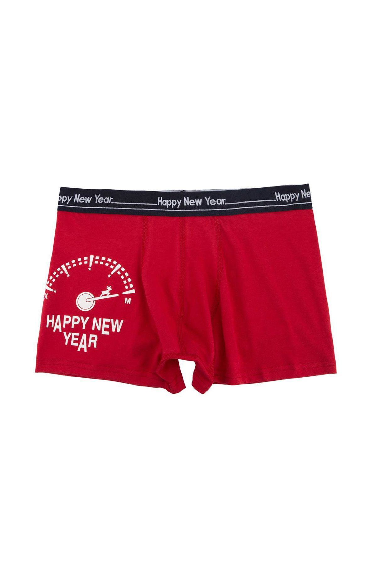 Defacto Erkek Yeni Yıl Temalı Boxer İç Çamaşırı H8974AZ.17CW.RD233