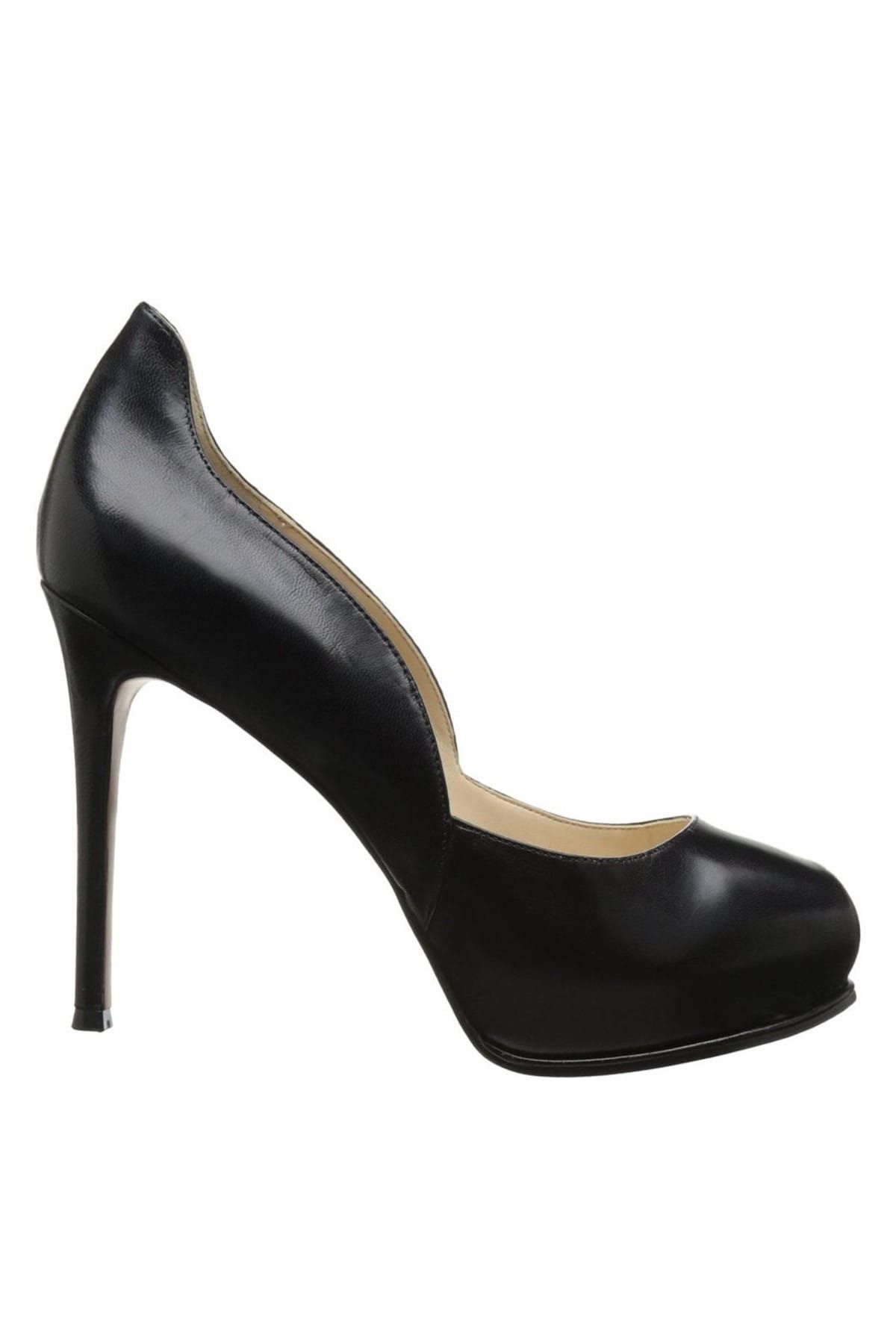 Nine West Hakiki Deri Siyah Kadın Klasik Topuklu Ayakkabı 96885