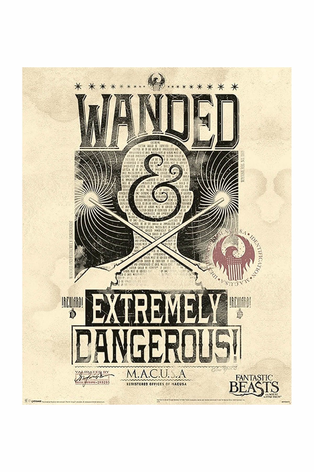 Pyramid International Mini Poster Fantastic Beasts Extremely Dangerous