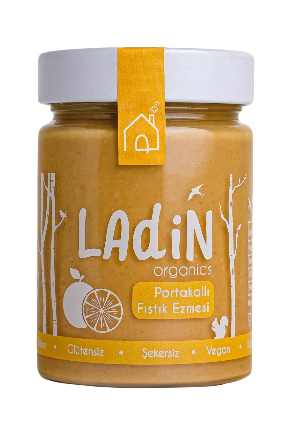 Ladin Organics Portakallı Fıstık Ezmesi(310 G)/şeker Ilavesiz