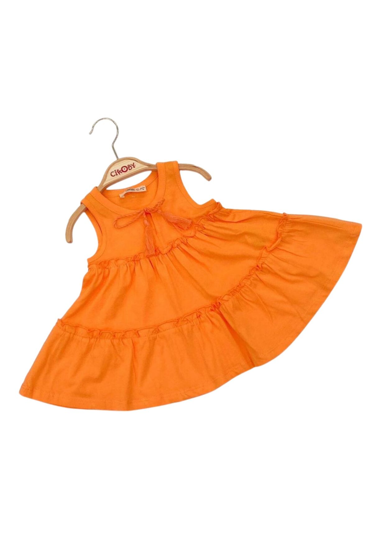 çikoby Kız Bebek Elbise Oranj