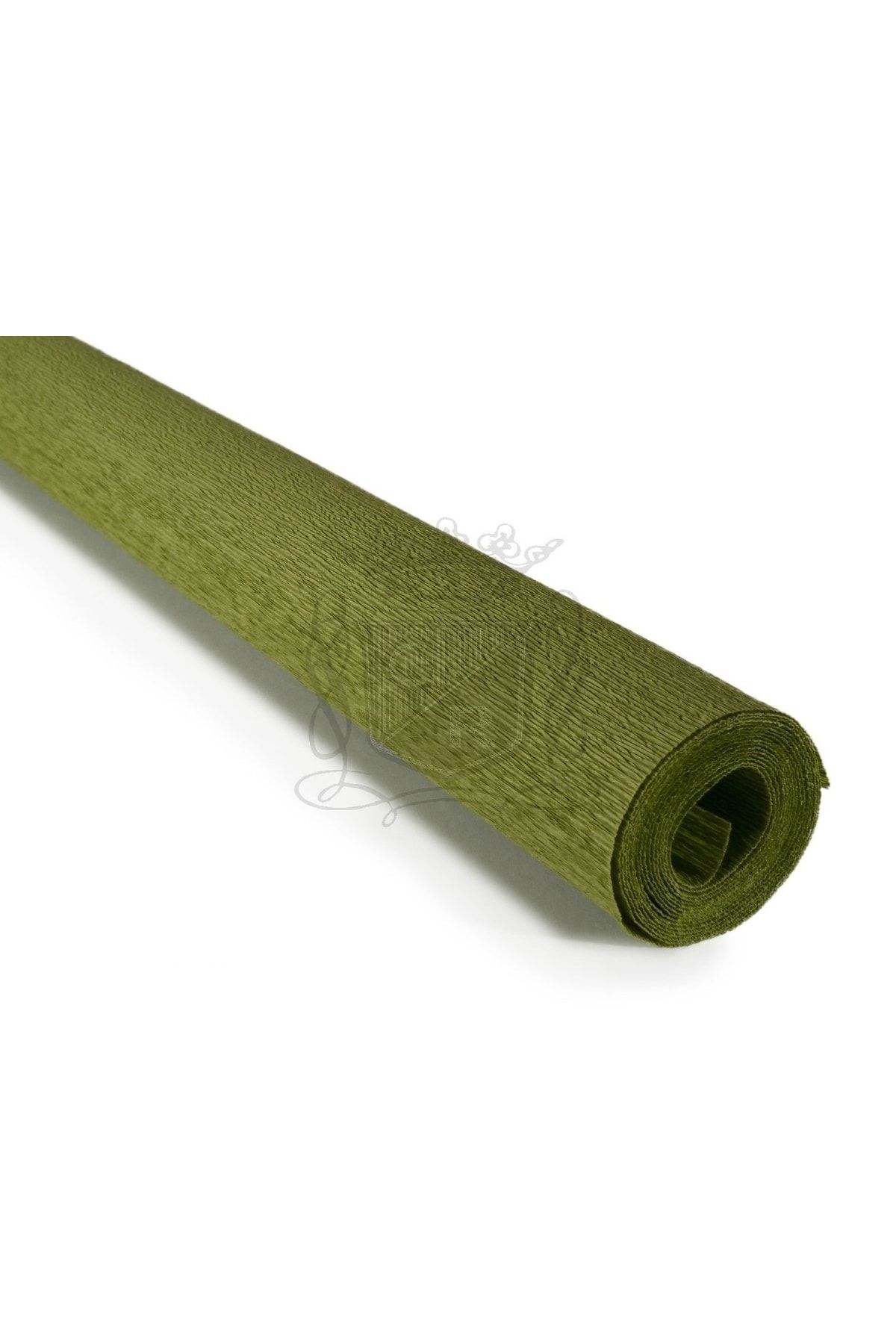 roco paper Italyan Krapon Kağıdı No:366 - Zeytin Yeşil - Green Olive 90 Gr. 50x150 Cm