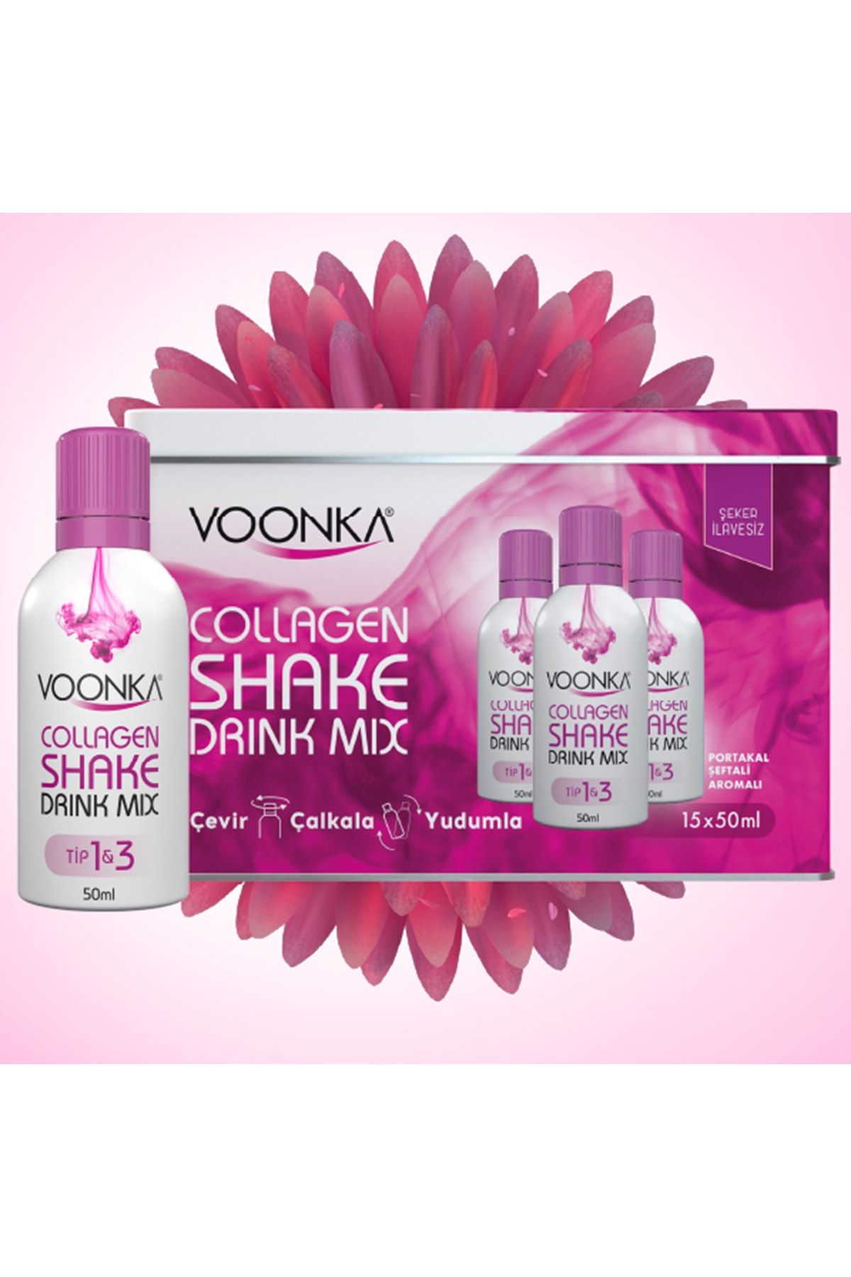 Voonka Beauty Collagen Shake Drink Mix 15 X 50 Ml