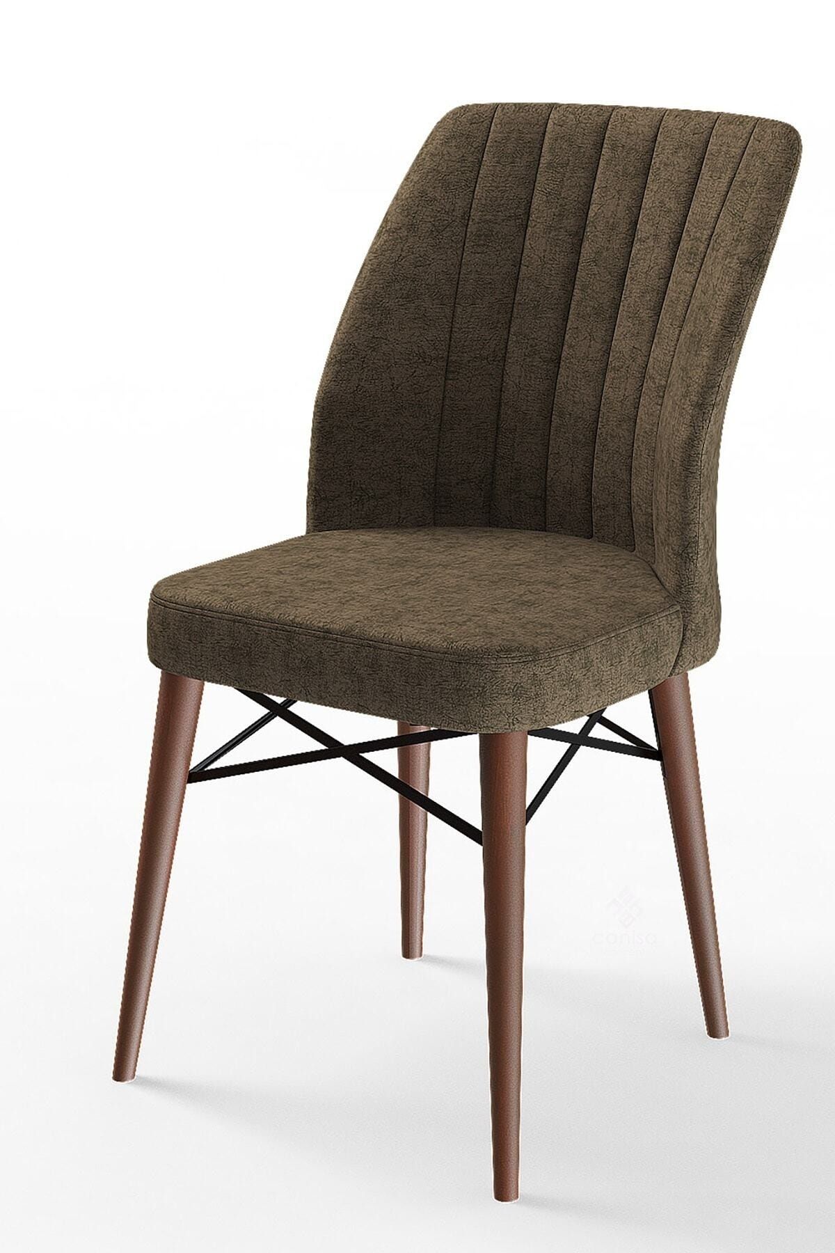 Canisa Concept Flex Serisi Kahverengi Renk Ayaklı Sandalye