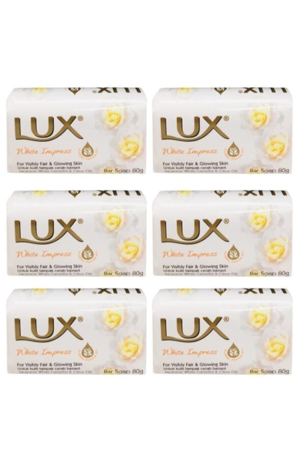 LUX Lüx Sargılı Sabun 80gr. 6lı - 480gr. White Impress