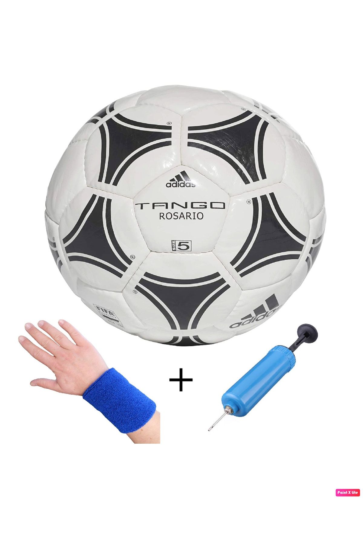 adidas Tango Rosario Fifa Ouality 5 Numara Futbol Topu + Pompa + Havlu Bileklik