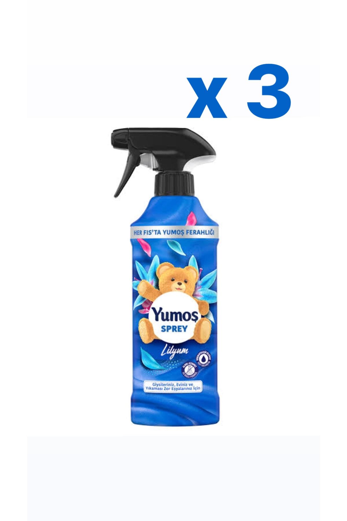 Yumoş Oda Ve Giysi Spreyi 450 ml X 3