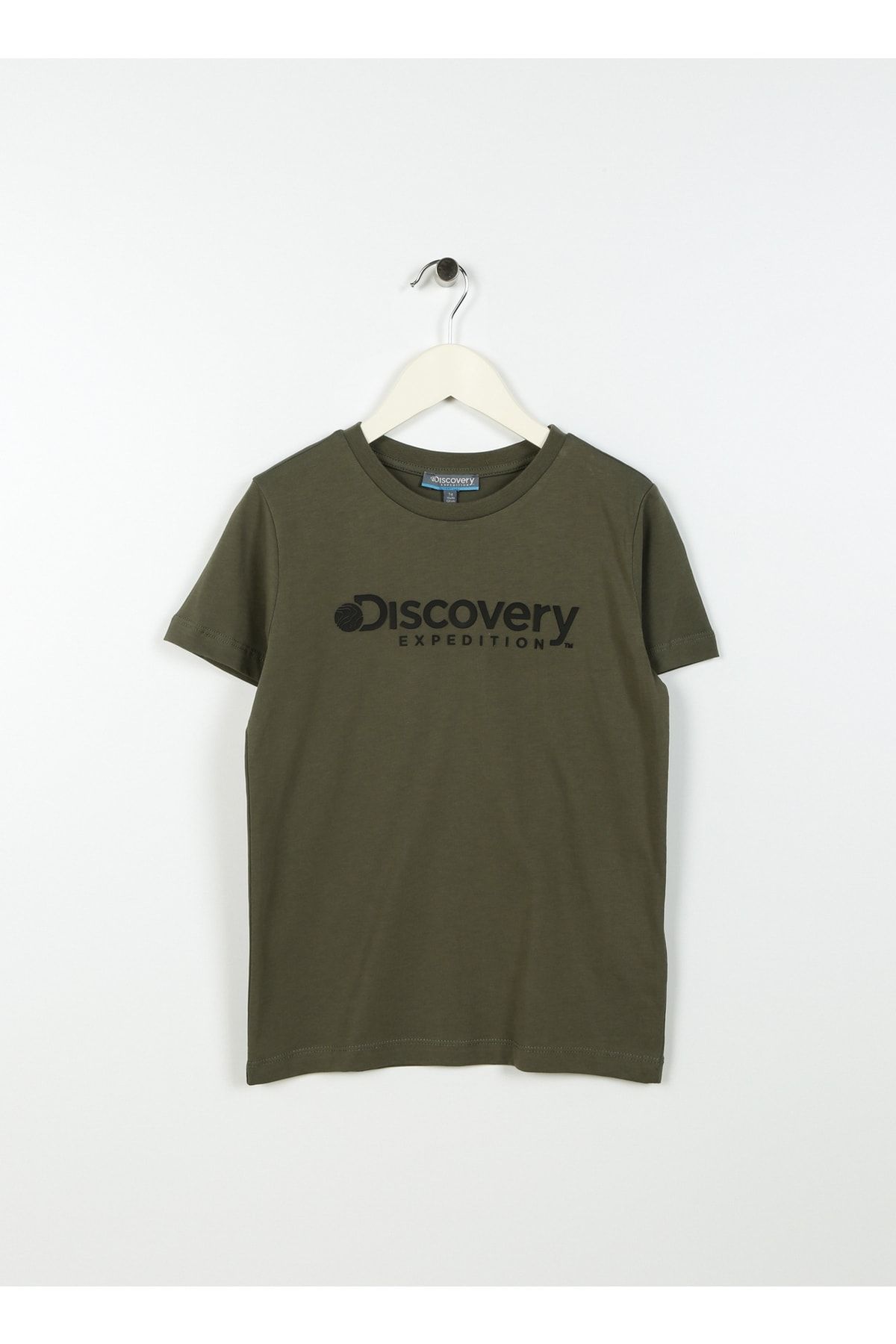 Discovery Expedition Baskılı Haki Erkek Çocuk T-shirt Rogers Boy