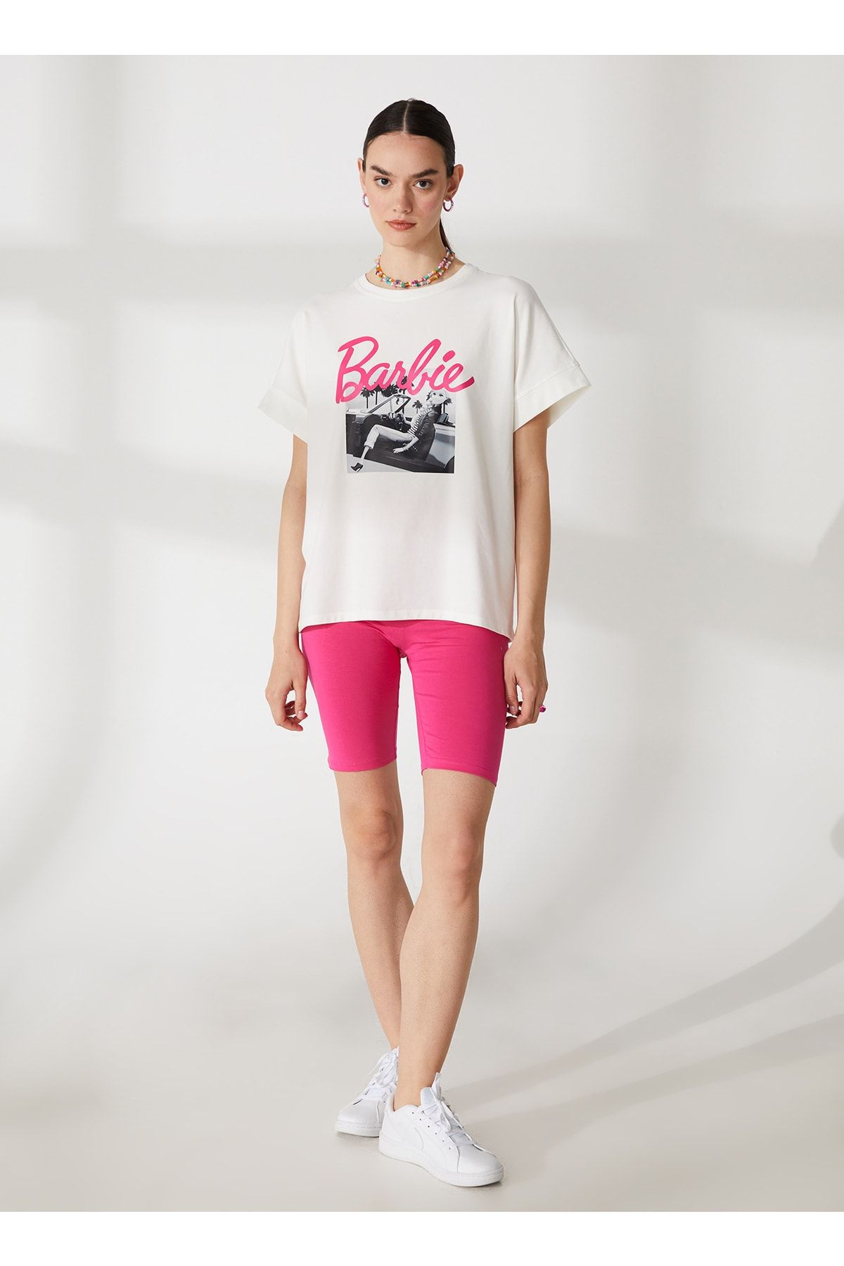 Barbie T-shirt, L, Ekru