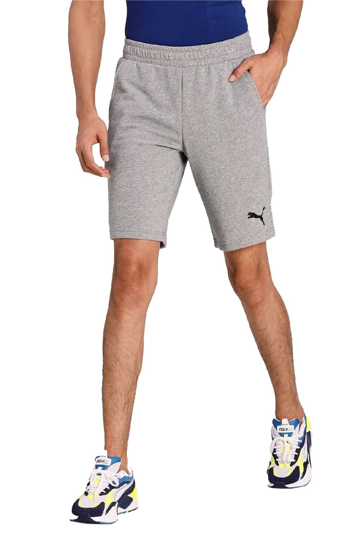 Puma ESS Shorts 10" Medium Gray Heather-Cat Erkek Şort