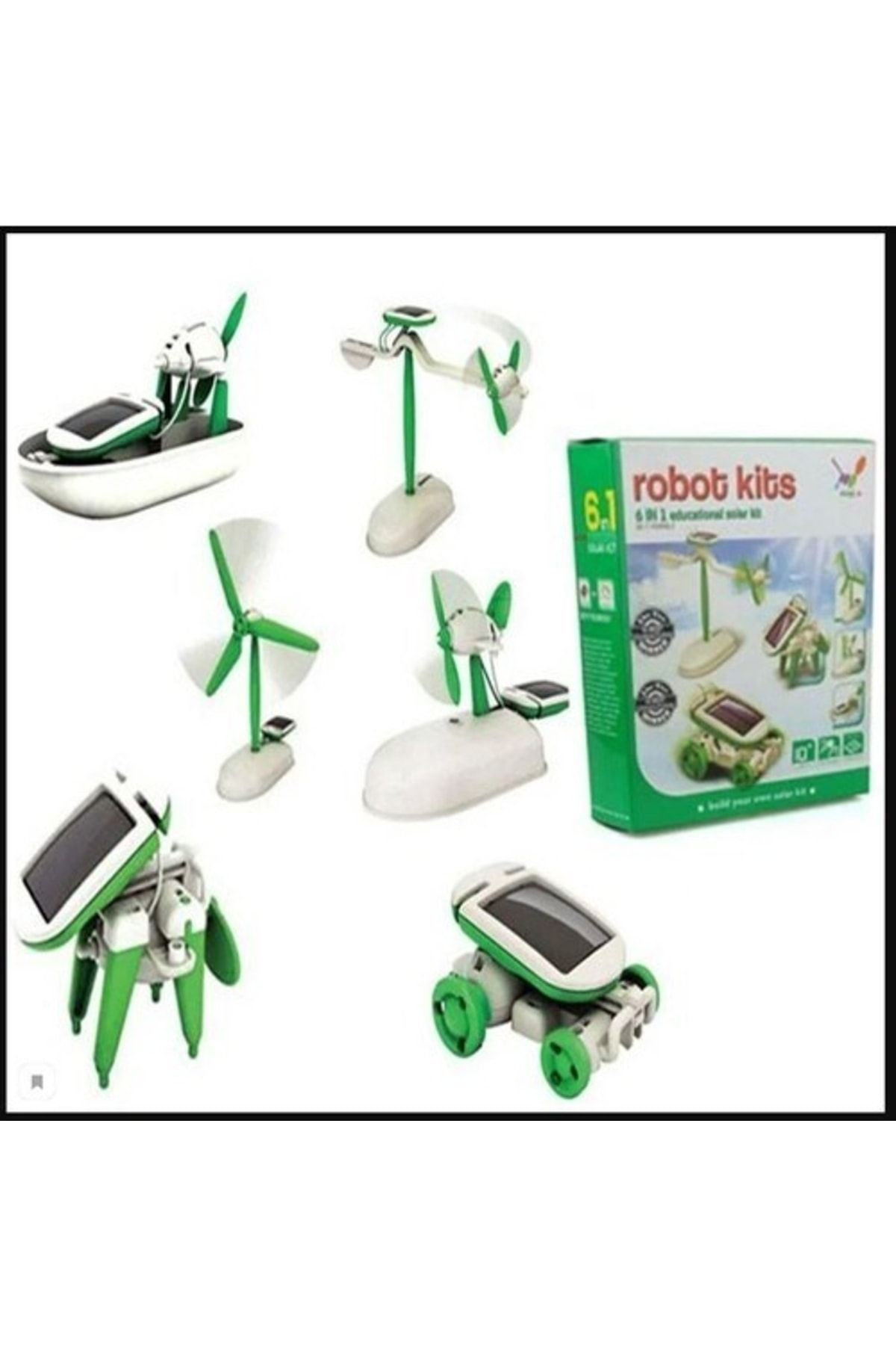 Neler Geldi Neler Robot Kits 6in1 Güneş Enerjili Solar Robot Oluşturma Seti Güneş Enerjisiyle Çalışan Robot Yapma Seti