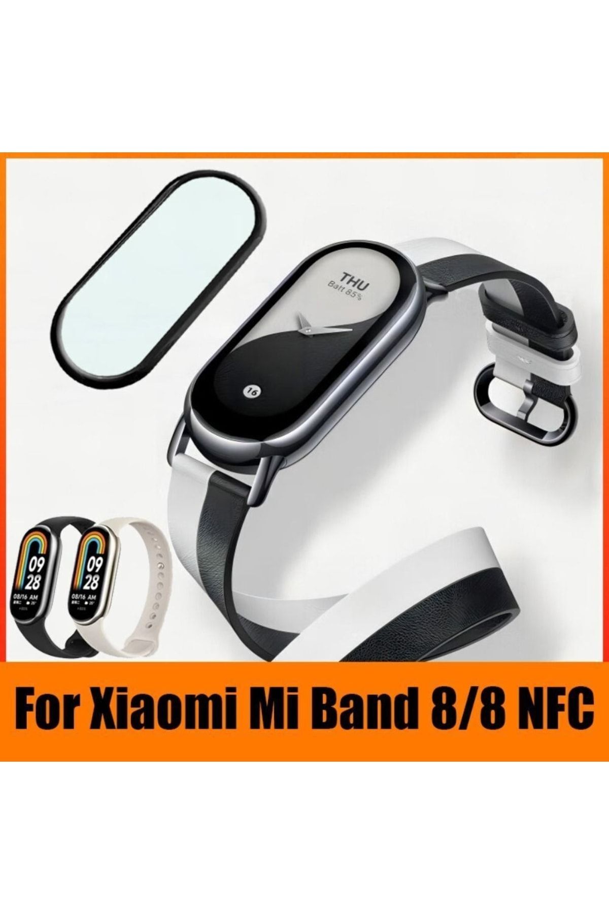 Nezih Case Xiaomi Mi Band 8 Uyumlu A Kalite Ppma Güçlendirilmiş Ekran Koruyucu