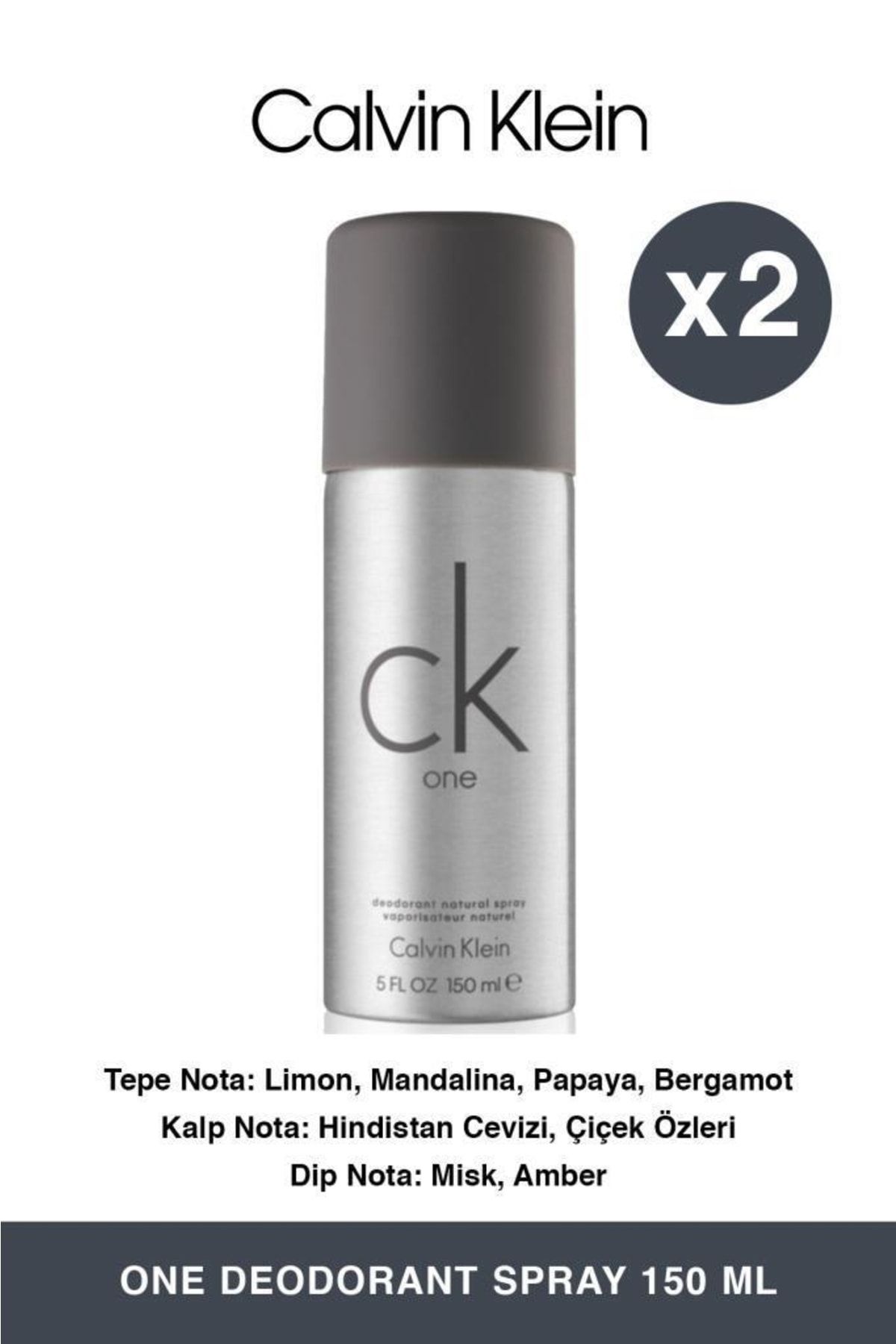 Calvin Klein Ck One Deodorant Deodorant Ikili Vücut Bakım Seti