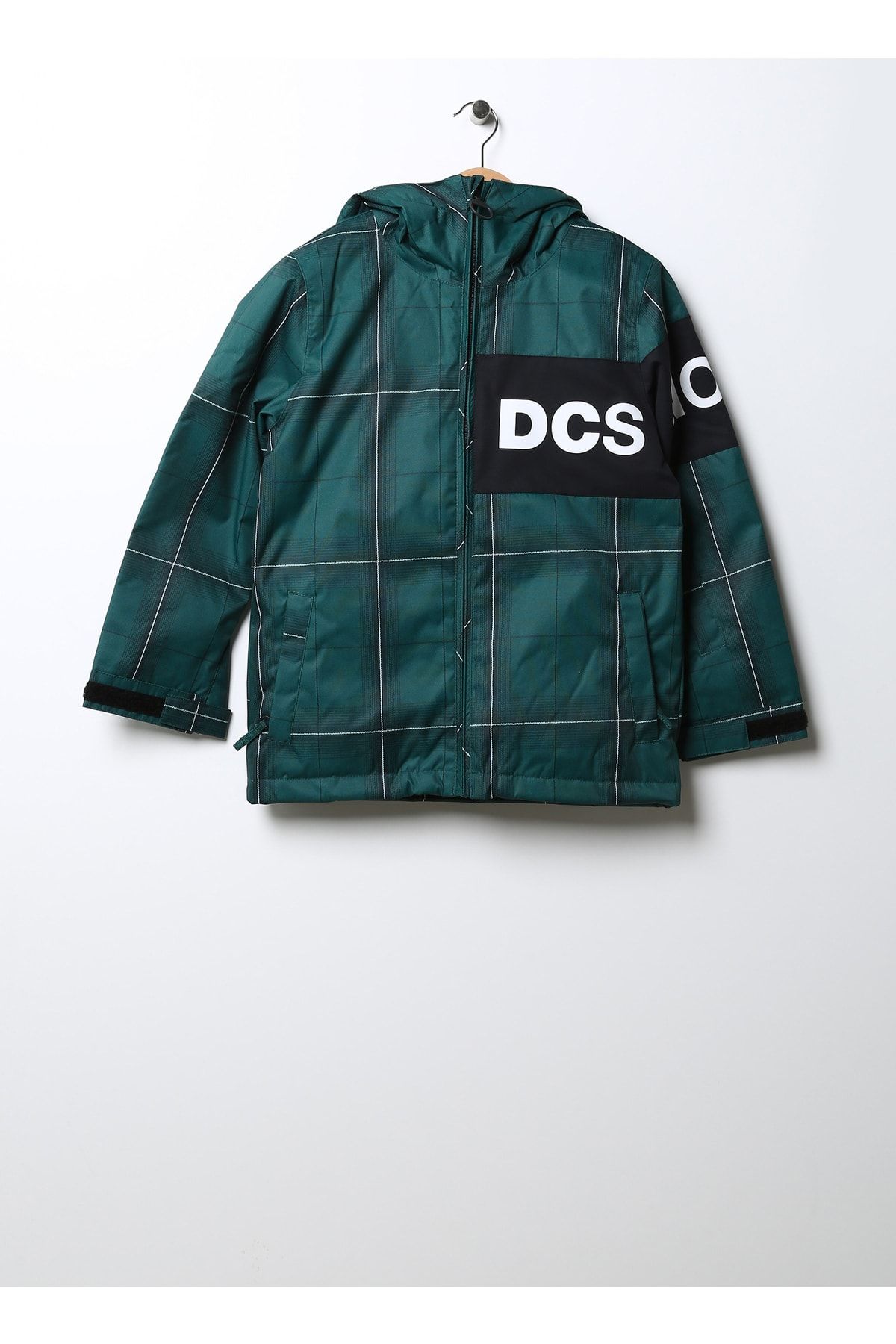 DC Yeşil Erkek Çocuk Kapüşonlu Desenli Kayak Montu Adbtj03015 Propaganda Youth Jacket