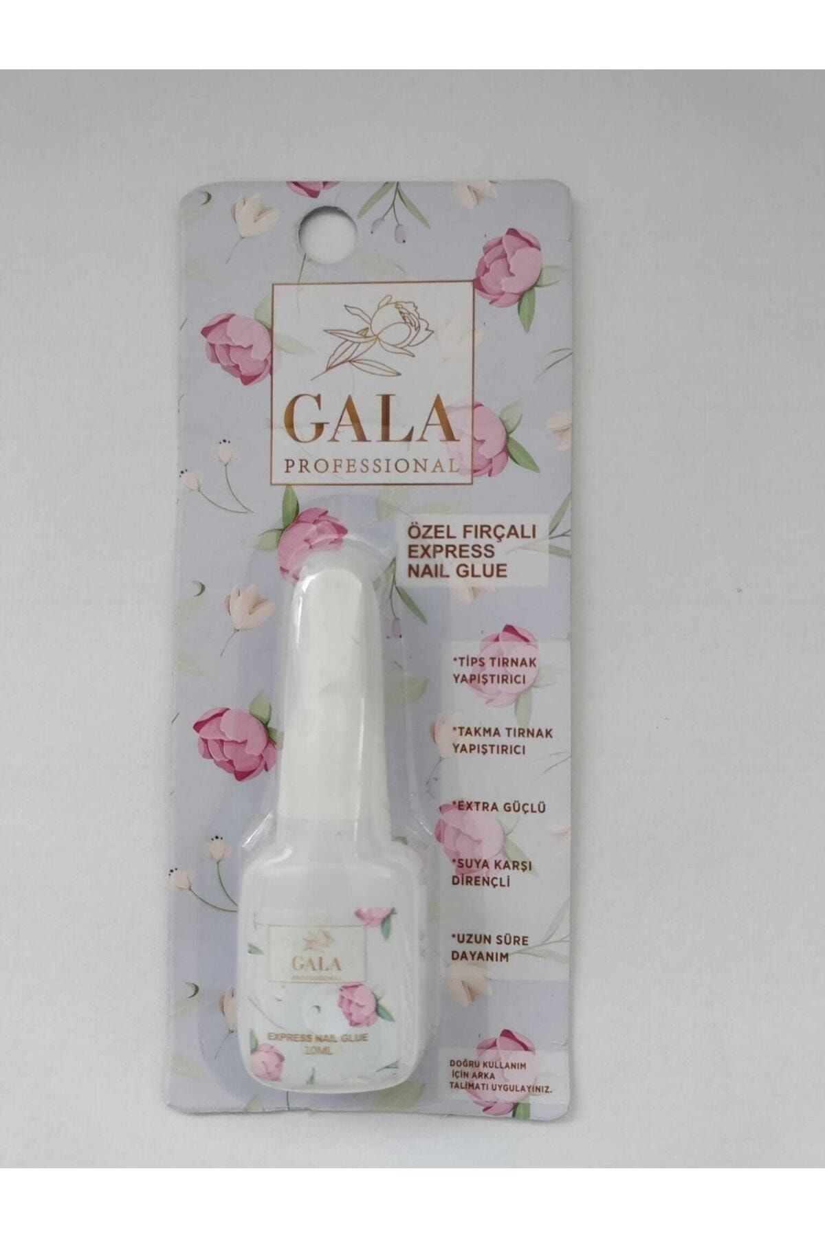 Gala Protez Tırnak Tips Yapıştırıcı Özel Fırçalı Express Nail Glue 10ml
