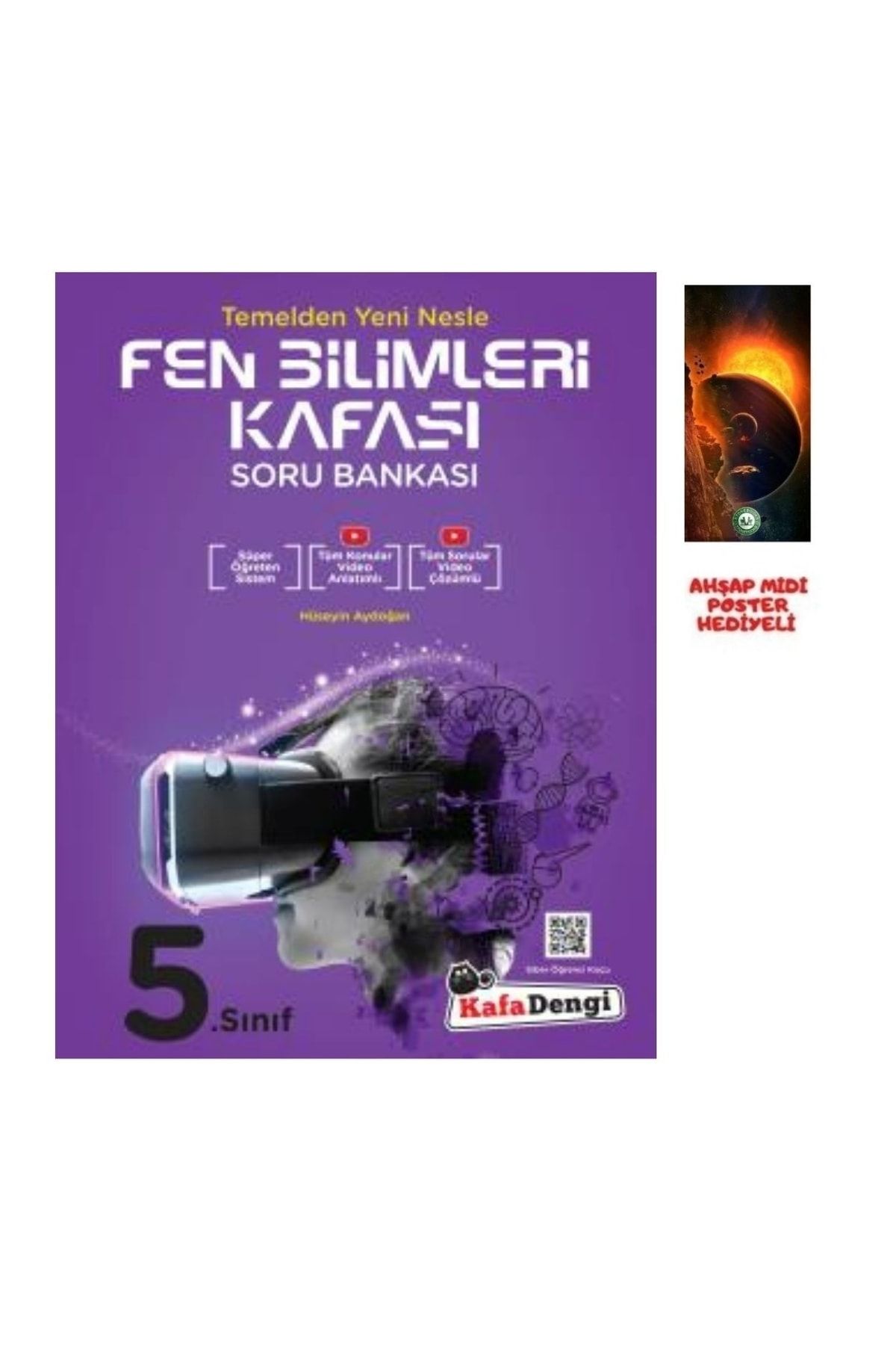 Kafa Dengi Yayınları Kafadengi 5 Sınıf Fen Bilimleri Soru Kafası Ahşap Posterli