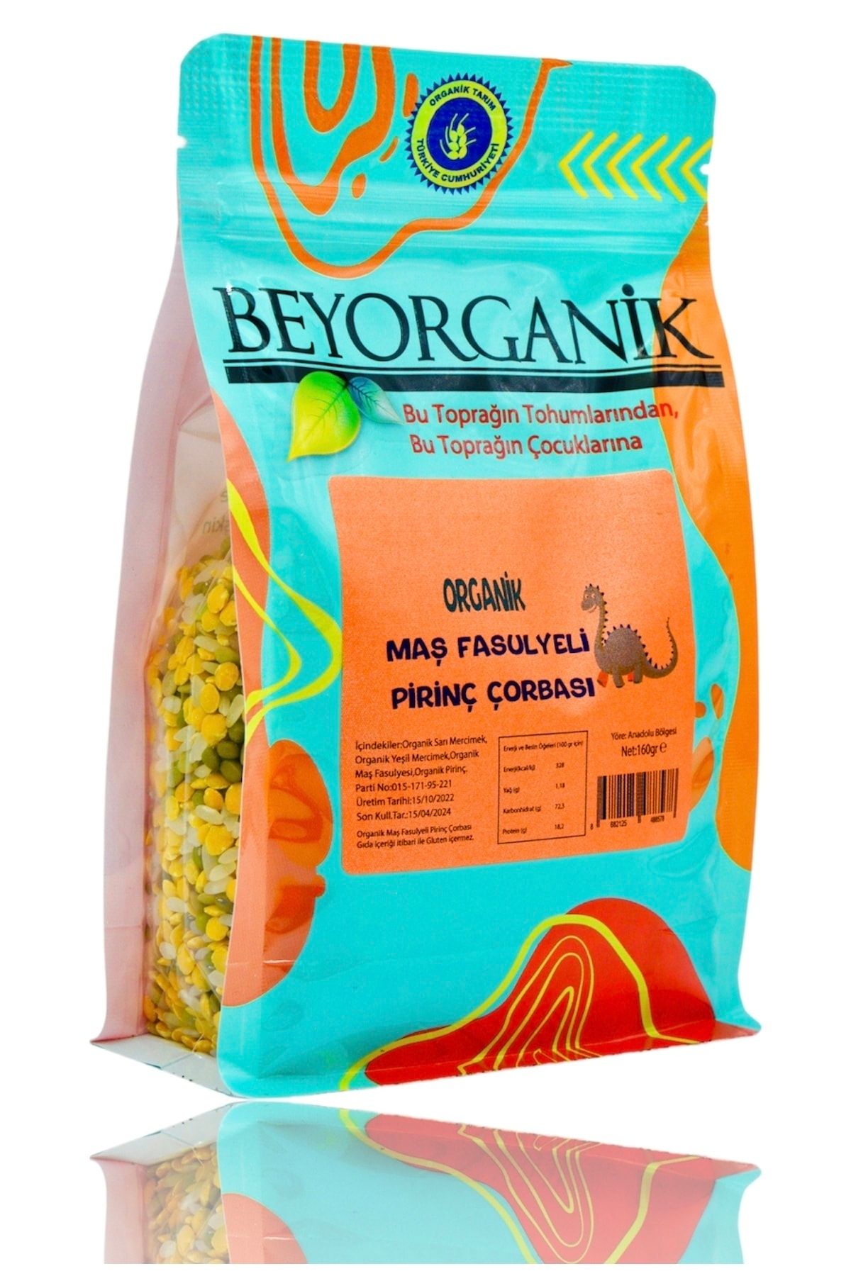 BEYORGANİK Organik Maş Fasulyeli Pirinç Çorbası 160gr