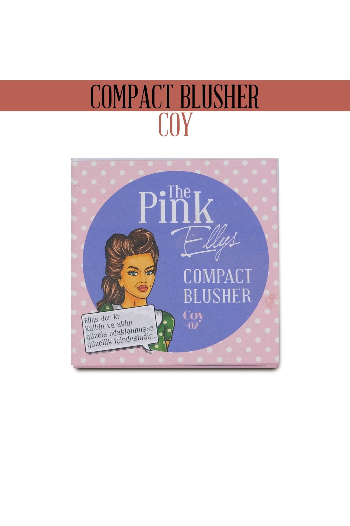 The Pink Ellys Compact Blusher Coy