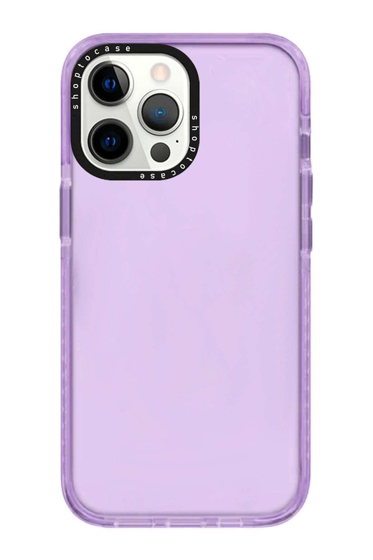 shoptocase Iphone 14 Pro Uyumlu Lila Ultra Kenar Korumalı Impact Telefon Kılıfı