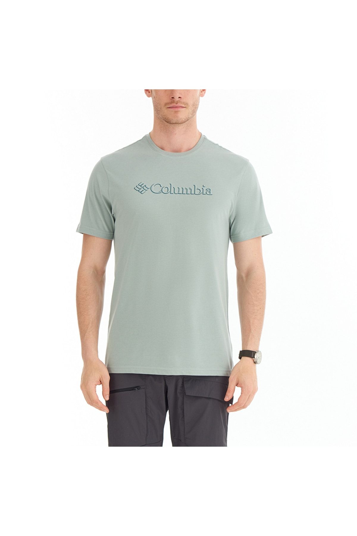 Columbia Csc Centered Mini Logo Erkek Kısa Kollu T-shirt