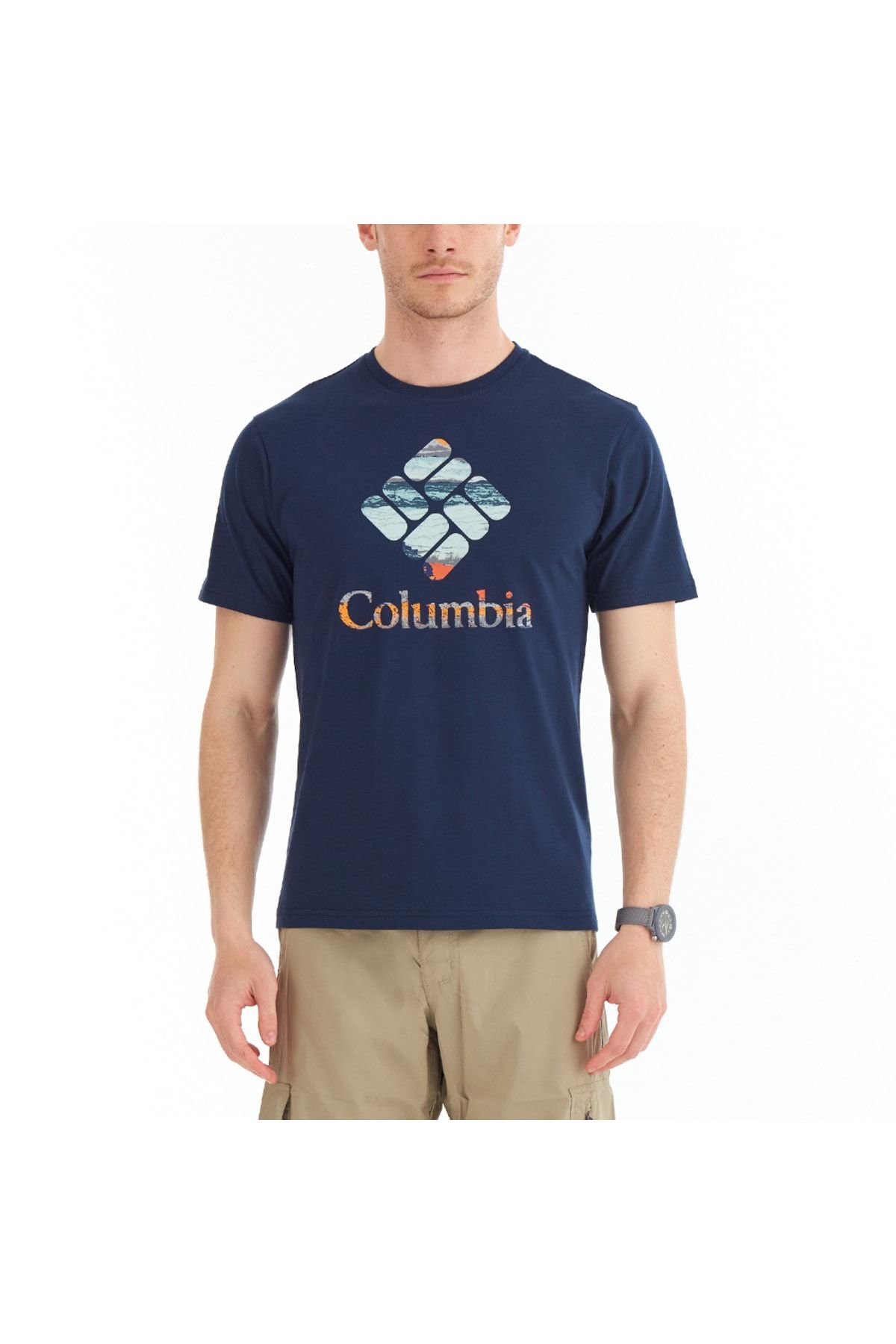Columbia Csc Stacked Hyper Nature Erkek Kısa Kollu T-shirt