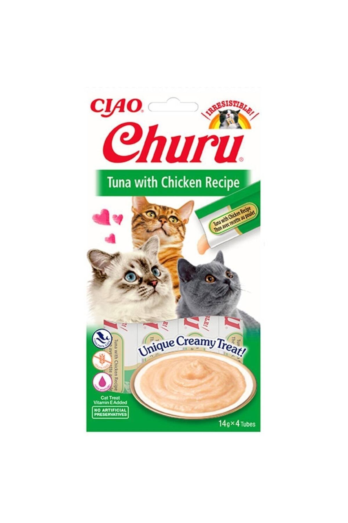 Ciao Churu Cream Ton Balıklı Ve Tavuklu Kedı Ödül Kreması ...