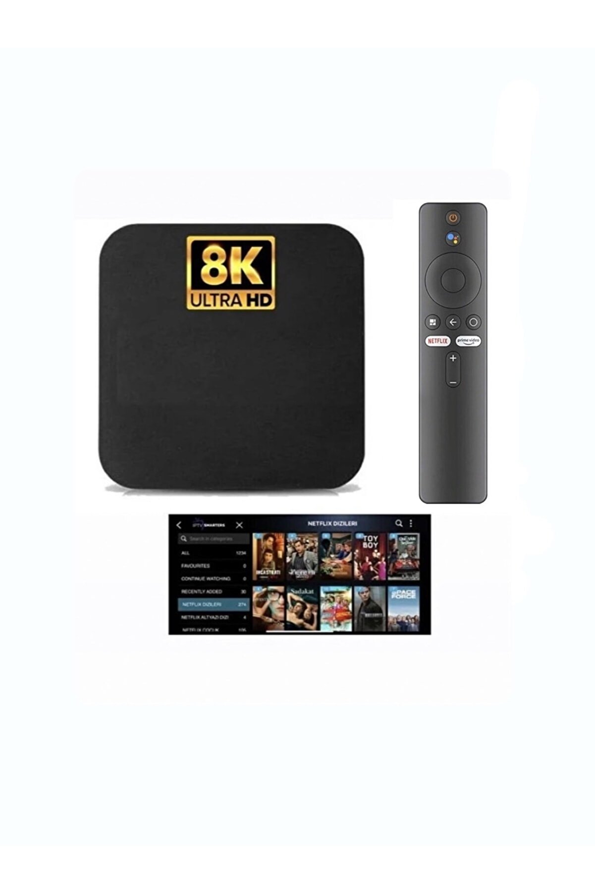 Smart 8k Uhd Android Tv Box - Android Stick / Full Paket Yayın Hediyeli - Akıllı Box