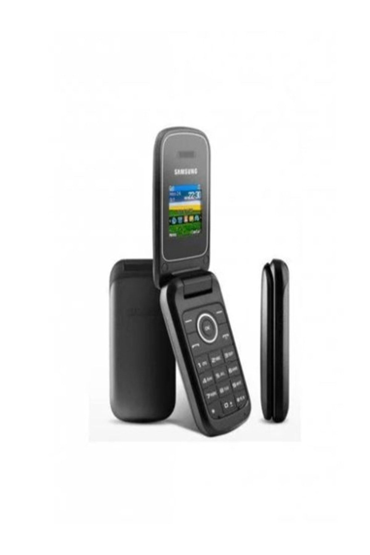 Samsung Beyzelif Butik Gt-e1270 Tuşlu Kapaklı Cep Telefonu Siyah Renk Yaşlılar Için Ideal