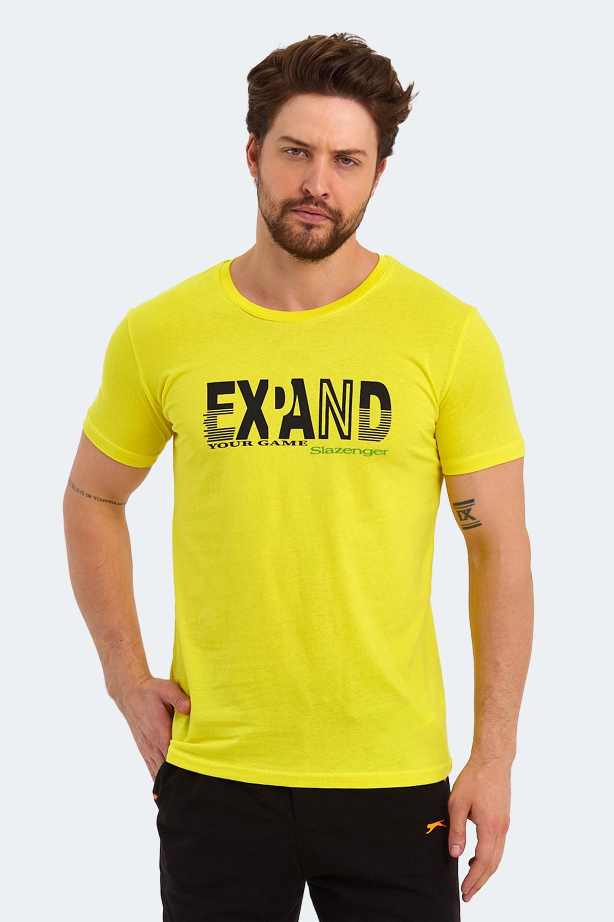 Slazenger Kavıta Erkek T-shirt Açık Sarı