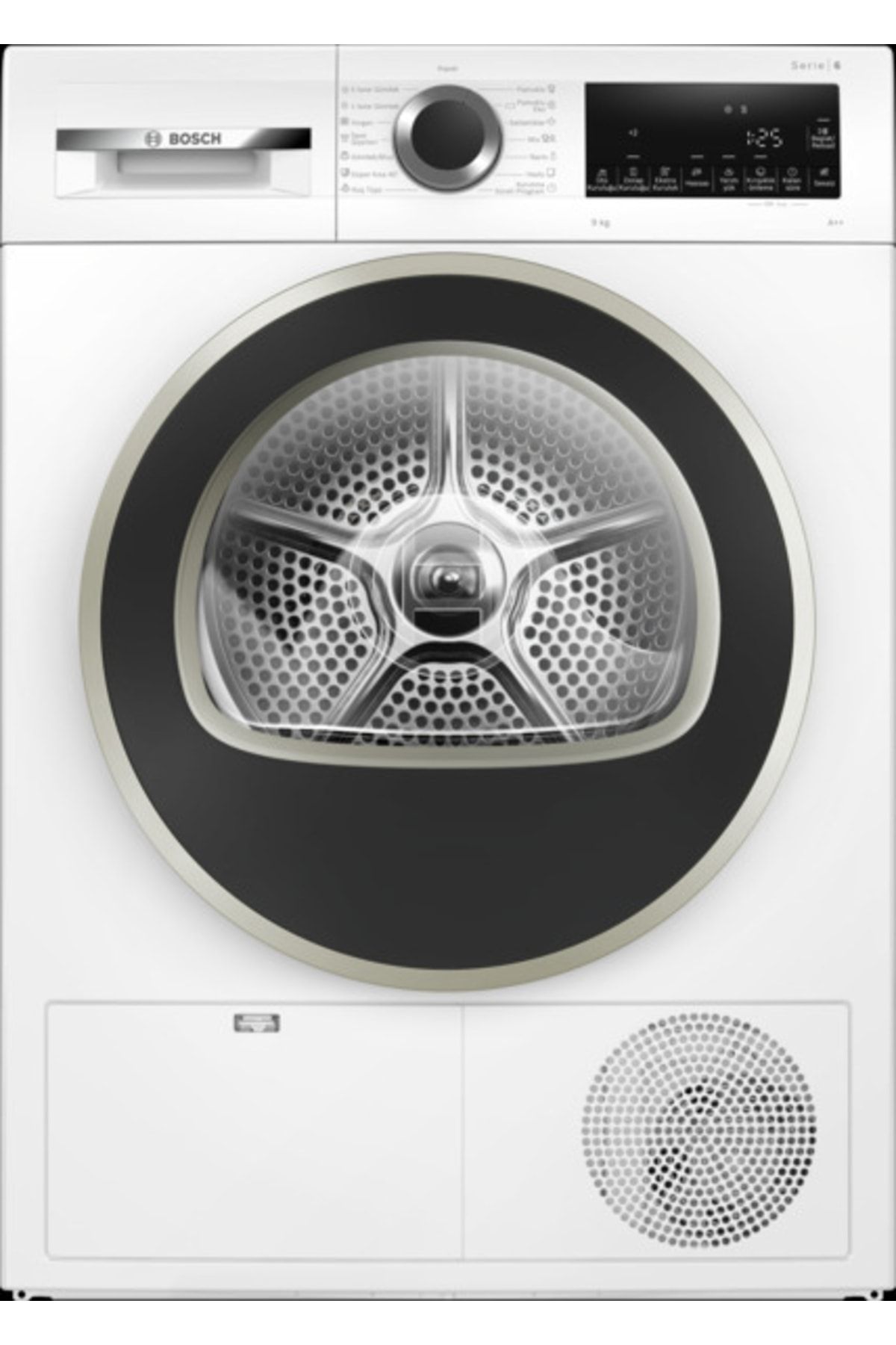 Bosch Wqg241a0tr Seri 6-9 Kg A++ Enerji Sınıfı Beyaz Kurutma Makinesi