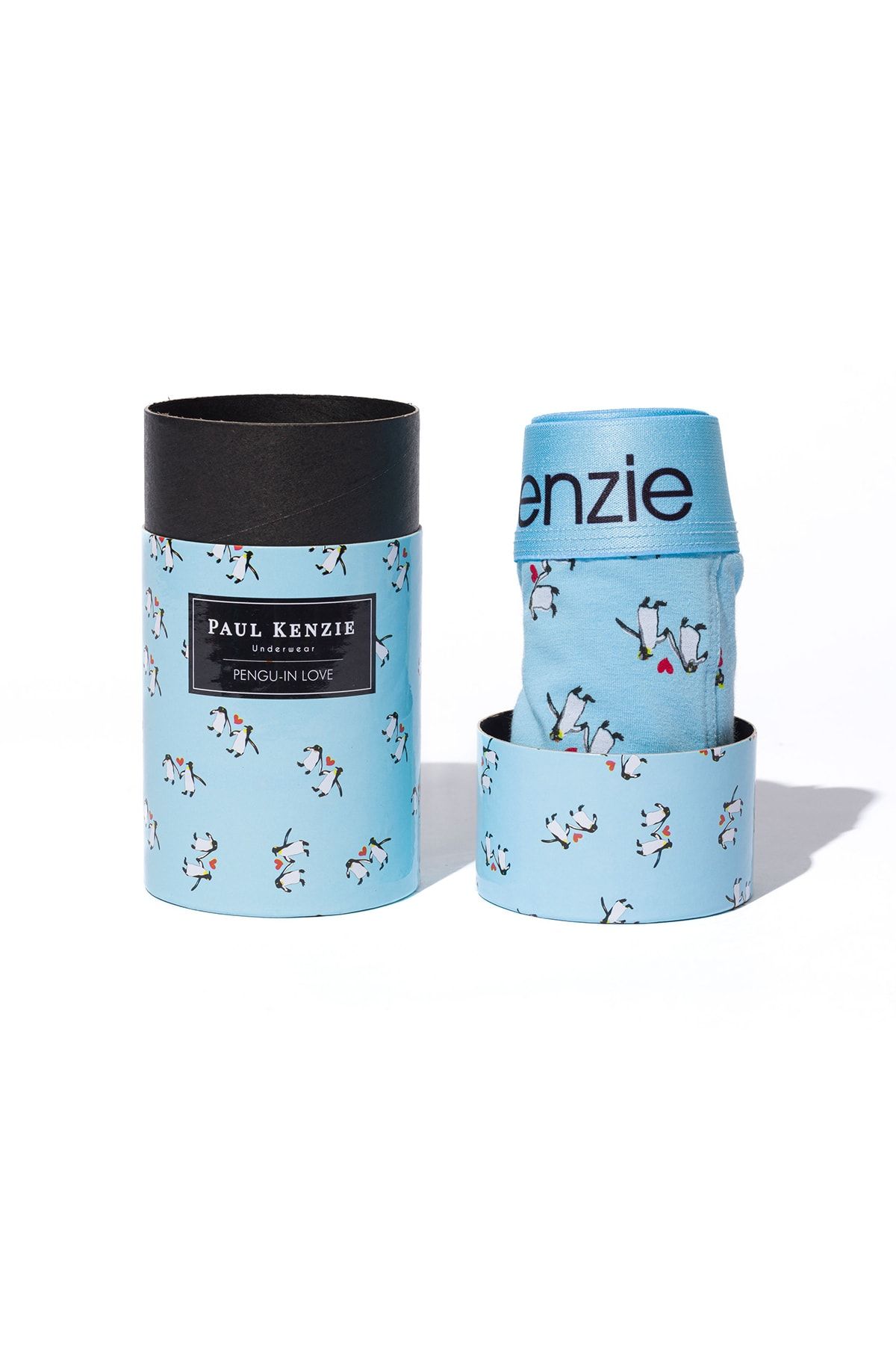 Paul Kenzie Desenli Erkek Boxer - Couple Collection Penguin Love