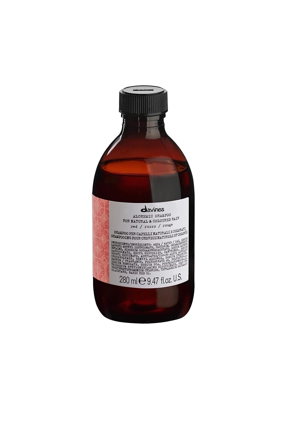 Davines Alchemic Shampoo Red Kızıl Saçlar Için Renk Koruyucu Şampuan 280ml 67222 8004608258995.