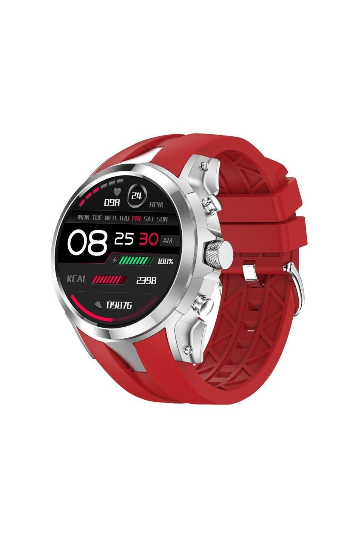 Reward Orijinal Rewatch Smart Watch Sesli Görüşme Özellikli Kırmızı Akıllı Unisex Kol Saati