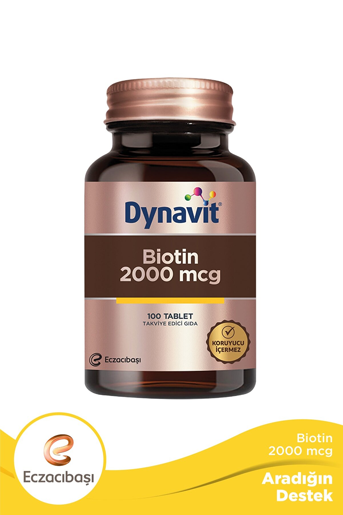 Dynavit Biotin 2000 Mcg 100 Tablet