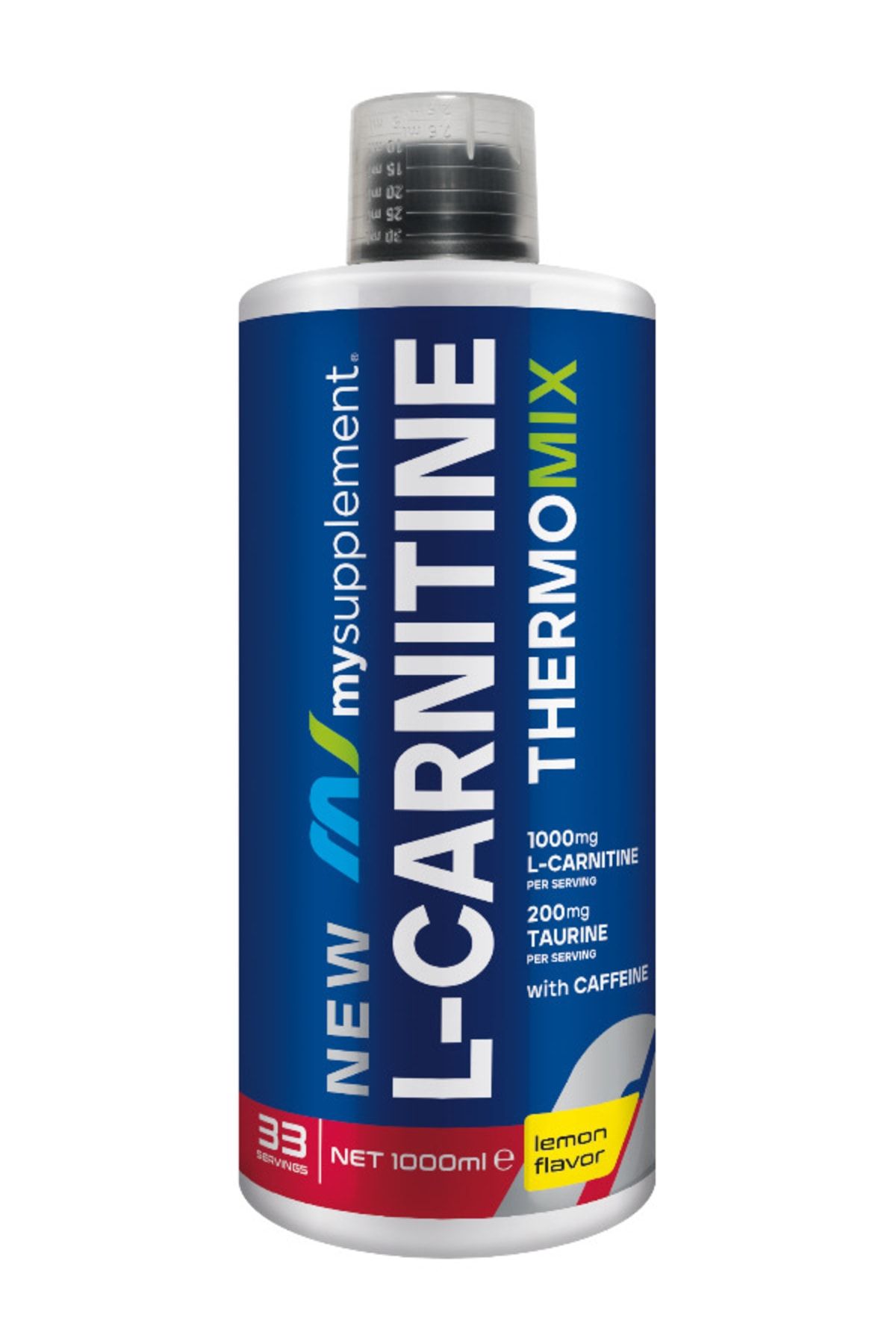 Mysupplement New L- Carnitine Thermomix Limon 33 Servis 1000 ml L- Karnitin Likit