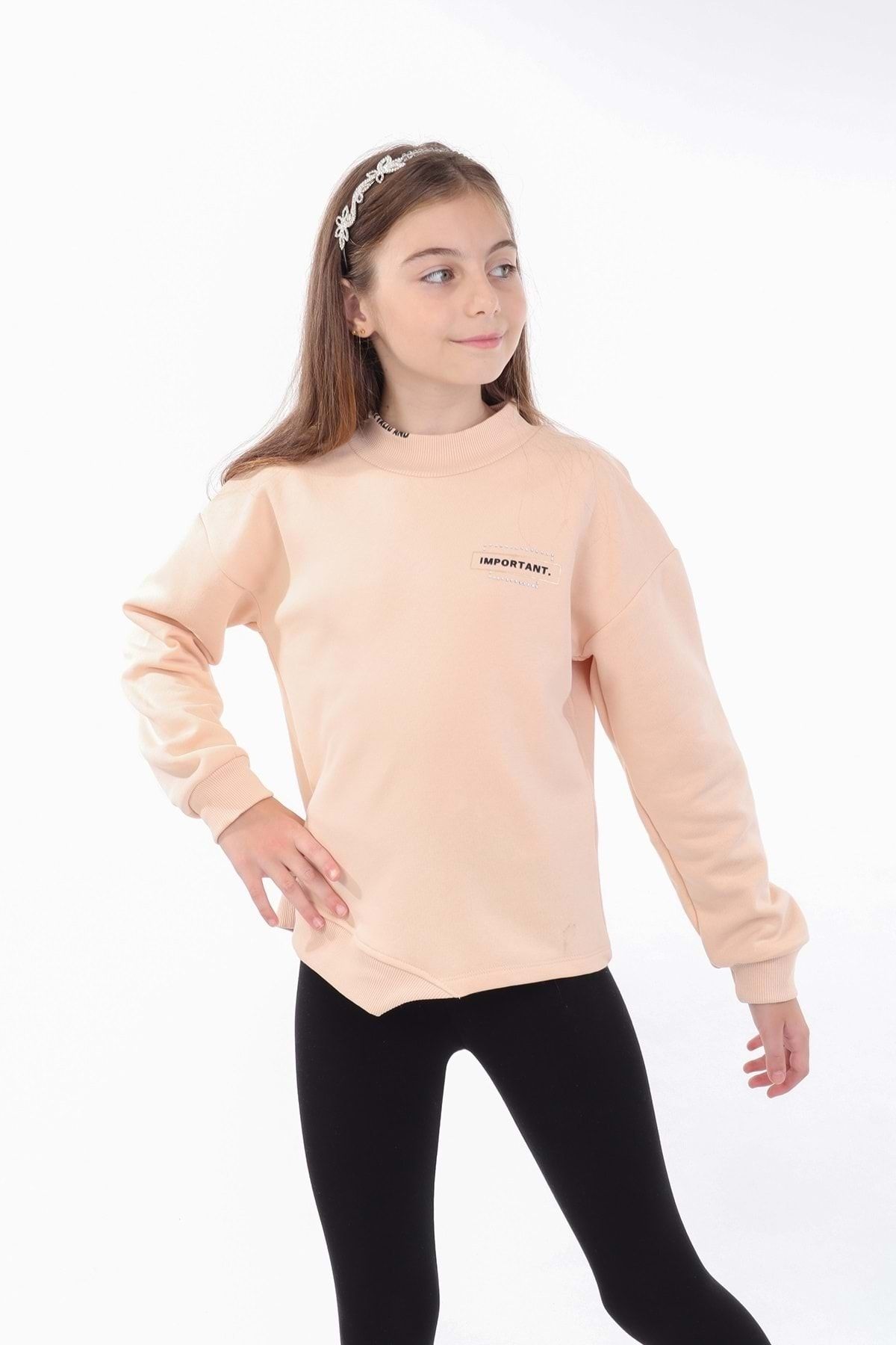 Toontoy Kız Çocuk Baskılı Sweatshirt