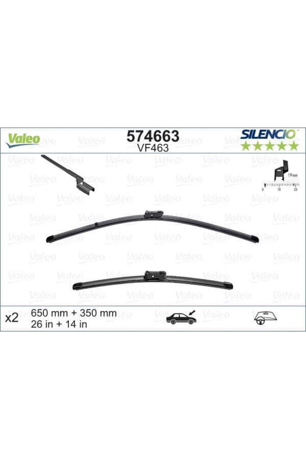 Valeo 574663 Cam Silgi Süpürgesi I20 10- Spoilerlı 650 - 350mm