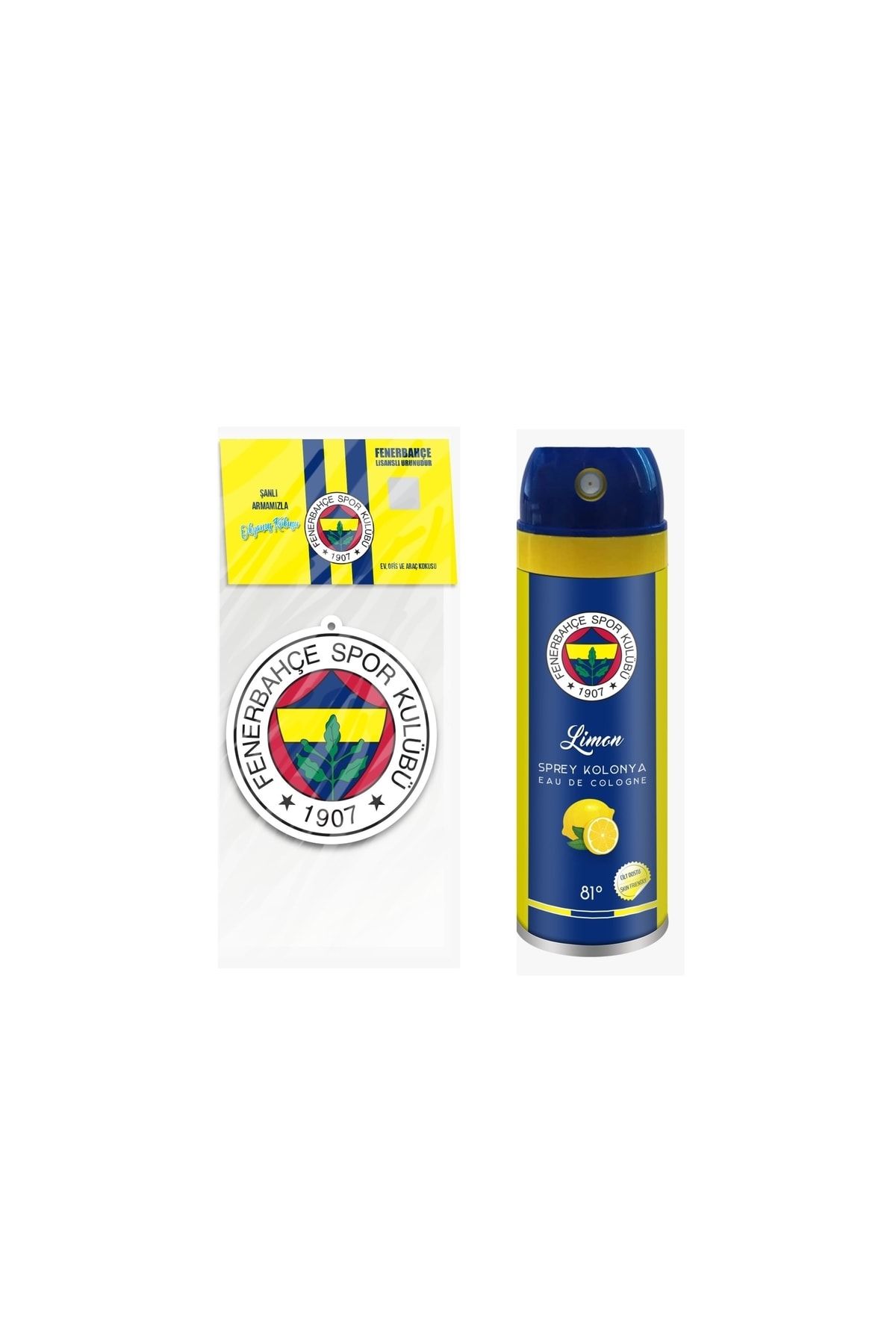 Fenerbahçe Arma Oto Kokusu Sprey Limon Kolonyası