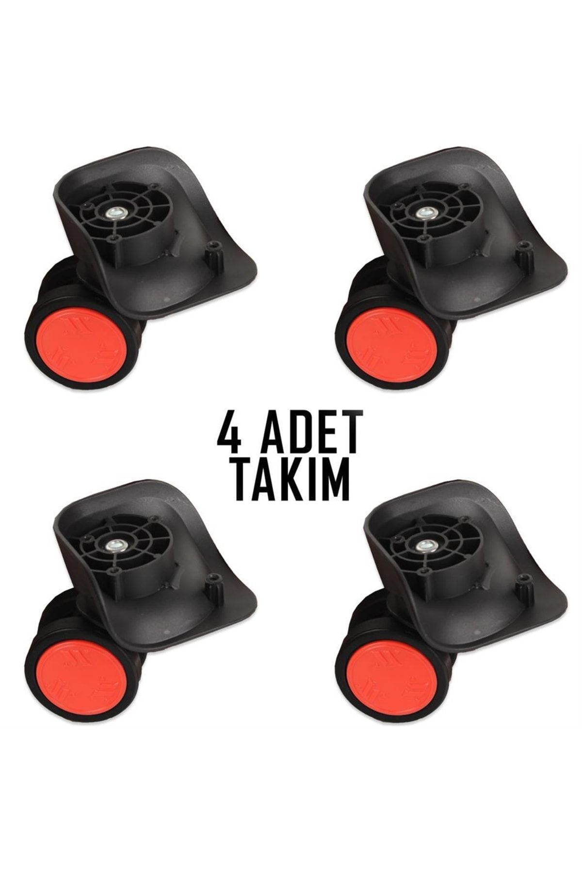 My Valice Valiz Tekerleği Çift Teker 01 4 Adet Kırmızı